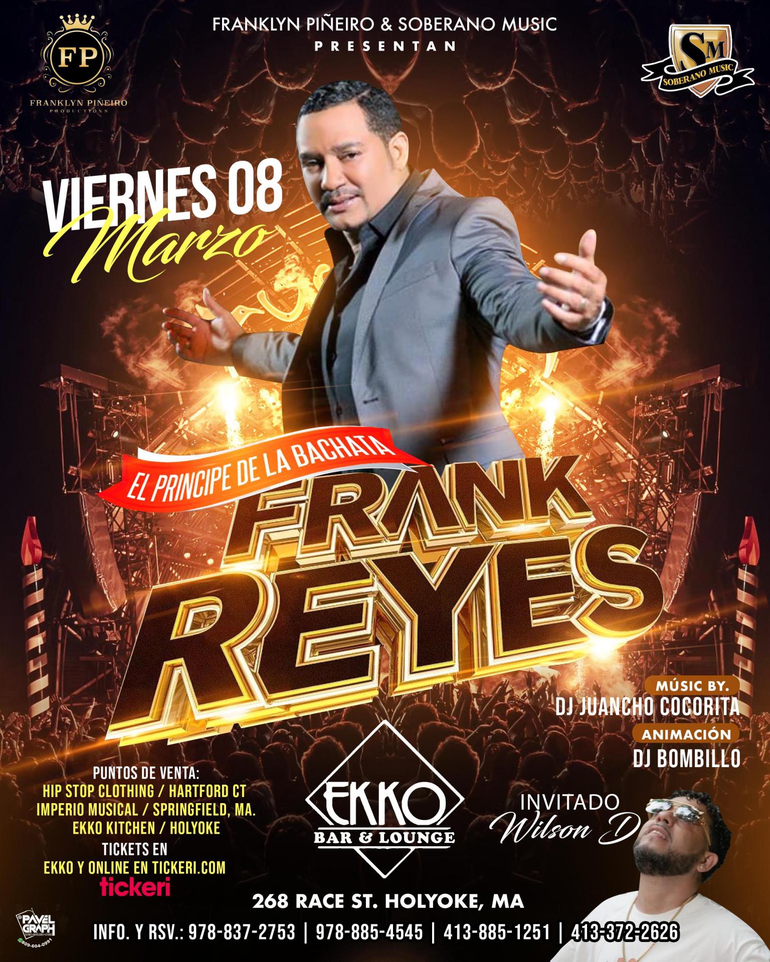 Frank Reyes en vivo Tickets - Demo Site